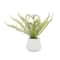 White Ceramic Contemporary Artificial Foliage, 18" x 16" x 14"